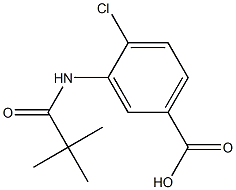 4-chloro-3-[(2,2-dimethylpropanoyl)amino]benzoic acid Structure