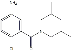 4-chloro-3-[(3,5-dimethylpiperidin-1-yl)carbonyl]aniline 구조식 이미지