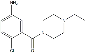 4-chloro-3-[(4-ethylpiperazin-1-yl)carbonyl]aniline Structure