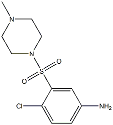 4-chloro-3-[(4-methylpiperazine-1-)sulfonyl]aniline 구조식 이미지