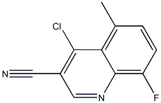 4-chloro-8-fluoro-5-methylquinoline-3-carbonitrile 구조식 이미지