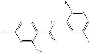 4-chloro-N-(2,5-difluorophenyl)-2-hydroxybenzamide Structure