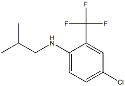 4-chloro-N-(2-methylpropyl)-2-(trifluoromethyl)aniline 구조식 이미지