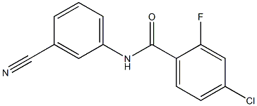 4-chloro-N-(3-cyanophenyl)-2-fluorobenzamide Structure