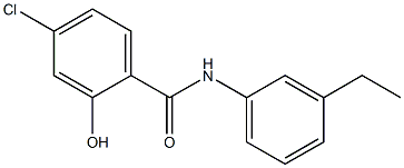 4-chloro-N-(3-ethylphenyl)-2-hydroxybenzamide 구조식 이미지