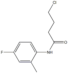 4-chloro-N-(4-fluoro-2-methylphenyl)butanamide 구조식 이미지