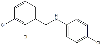 4-chloro-N-[(2,3-dichlorophenyl)methyl]aniline Structure