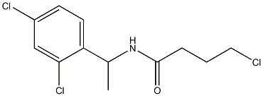 4-chloro-N-[1-(2,4-dichlorophenyl)ethyl]butanamide Structure