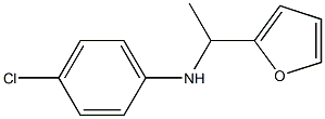 4-chloro-N-[1-(furan-2-yl)ethyl]aniline 구조식 이미지