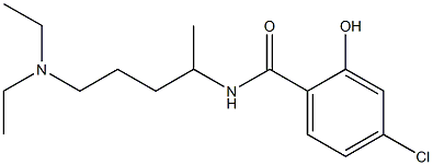 4-chloro-N-[5-(diethylamino)pentan-2-yl]-2-hydroxybenzamide 구조식 이미지