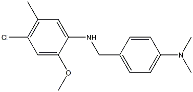 4-chloro-N-{[4-(dimethylamino)phenyl]methyl}-2-methoxy-5-methylaniline Structure