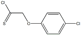 4-chlorophenoxymethanecarbothioyl chloride 구조식 이미지