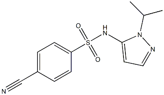 4-cyano-N-(1-isopropyl-1H-pyrazol-5-yl)benzenesulfonamide Structure
