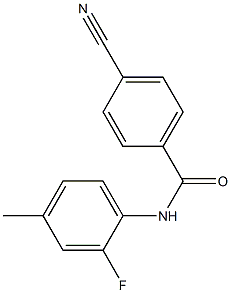 4-cyano-N-(2-fluoro-4-methylphenyl)benzamide Structure