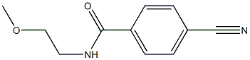 4-cyano-N-(2-methoxyethyl)benzamide Structure