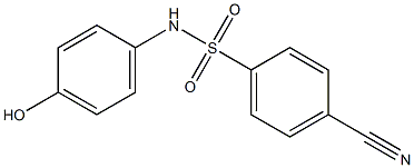 4-cyano-N-(4-hydroxyphenyl)benzene-1-sulfonamide Structure