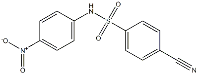 4-cyano-N-(4-nitrophenyl)benzene-1-sulfonamide 구조식 이미지