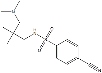 4-cyano-N-[3-(dimethylamino)-2,2-dimethylpropyl]benzenesulfonamide Structure