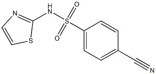 4-cyano-N-1,3-thiazol-2-ylbenzenesulfonamide 구조식 이미지