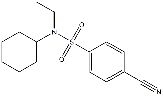 4-cyano-N-cyclohexyl-N-ethylbenzenesulfonamide Structure