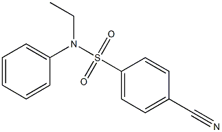 4-cyano-N-ethyl-N-phenylbenzenesulfonamide 구조식 이미지