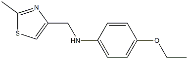 4-ethoxy-N-[(2-methyl-1,3-thiazol-4-yl)methyl]aniline 구조식 이미지