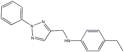 4-ethyl-N-[(2-phenyl-2H-1,2,3-triazol-4-yl)methyl]aniline 구조식 이미지