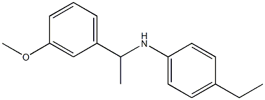 4-ethyl-N-[1-(3-methoxyphenyl)ethyl]aniline Structure