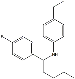 4-ethyl-N-[1-(4-fluorophenyl)pentyl]aniline Structure