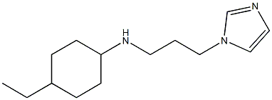 4-ethyl-N-[3-(1H-imidazol-1-yl)propyl]cyclohexan-1-amine Structure