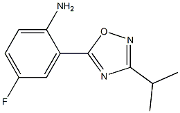 4-fluoro-2-[3-(propan-2-yl)-1,2,4-oxadiazol-5-yl]aniline Structure