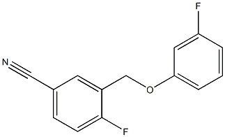 4-fluoro-3-(3-fluorophenoxymethyl)benzonitrile 구조식 이미지