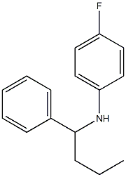 4-fluoro-N-(1-phenylbutyl)aniline Structure