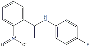 4-fluoro-N-[1-(2-nitrophenyl)ethyl]aniline Structure