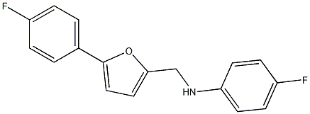 4-fluoro-N-{[5-(4-fluorophenyl)furan-2-yl]methyl}aniline Structure
