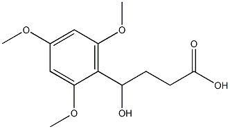 4-hydroxy-4-(2,4,6-trimethoxyphenyl)butanoic acid 구조식 이미지