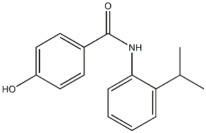 4-hydroxy-N-[2-(propan-2-yl)phenyl]benzamide 구조식 이미지