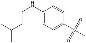 4-methanesulfonyl-N-(3-methylbutyl)aniline Structure