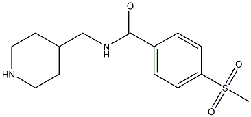 4-methanesulfonyl-N-(piperidin-4-ylmethyl)benzamide Structure