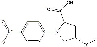 4-methoxy-1-(4-nitrophenyl)pyrrolidine-2-carboxylic acid 구조식 이미지