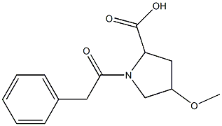 4-methoxy-1-(phenylacetyl)pyrrolidine-2-carboxylic acid Structure