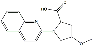 4-methoxy-1-quinolin-2-ylpyrrolidine-2-carboxylic acid Structure