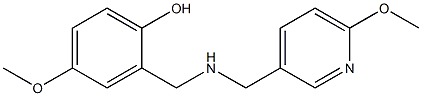 4-methoxy-2-({[(6-methoxypyridin-3-yl)methyl]amino}methyl)phenol 구조식 이미지