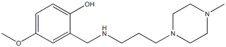 4-methoxy-2-({[3-(4-methylpiperazin-1-yl)propyl]amino}methyl)phenol Structure