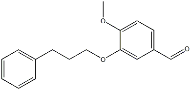 4-methoxy-3-(3-phenylpropoxy)benzaldehyde 구조식 이미지