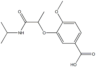 4-methoxy-3-[1-(propan-2-ylcarbamoyl)ethoxy]benzoic acid Structure