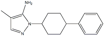 4-methyl-1-(4-phenylcyclohexyl)-1H-pyrazol-5-amine 구조식 이미지