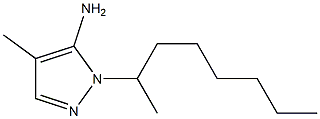 4-methyl-1-(octan-2-yl)-1H-pyrazol-5-amine 구조식 이미지