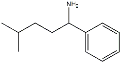 4-methyl-1-phenylpentan-1-amine Structure