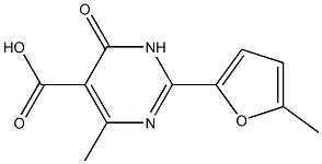 4-methyl-2-(5-methylfuran-2-yl)-6-oxo-1,6-dihydropyrimidine-5-carboxylic acid 구조식 이미지